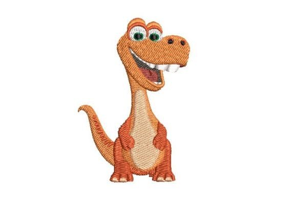 Cartoon Diplodocus Embroidery Design Review
