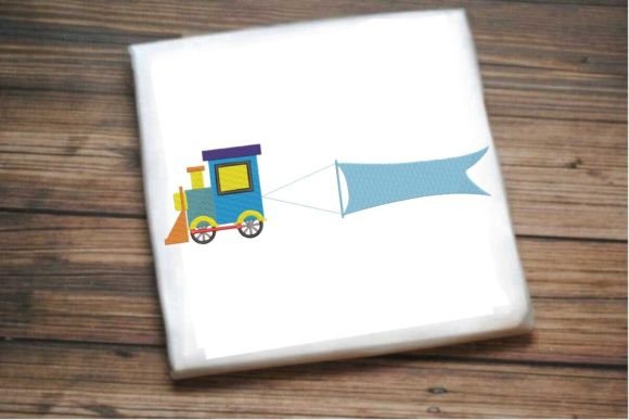 Charming Small Train with Flying Flag