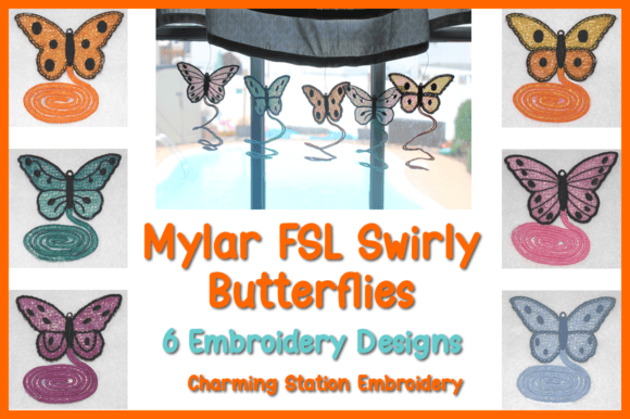 Mylar Swirly Butterflies Embroidery Design Review