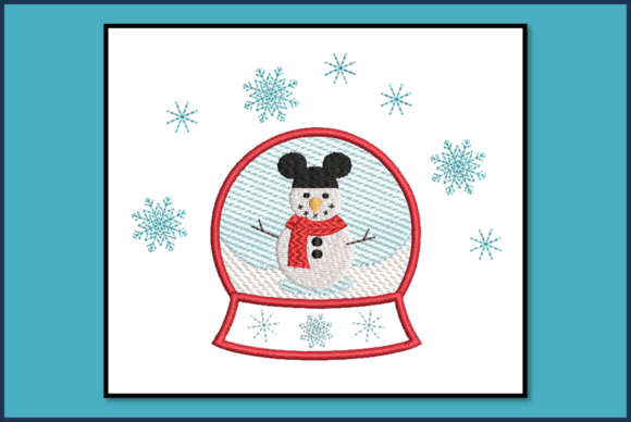 Snowman Globe Embroidery Design Review