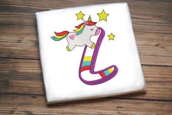 Unicorn Rainbow Letter L Embroidery Review